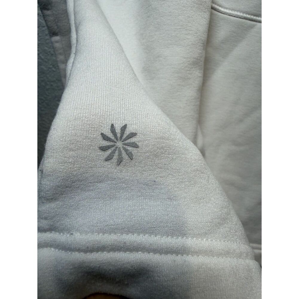 Athleta Ivory Fleece Cowl Neck Pullover Medium - Picture 6 of 10